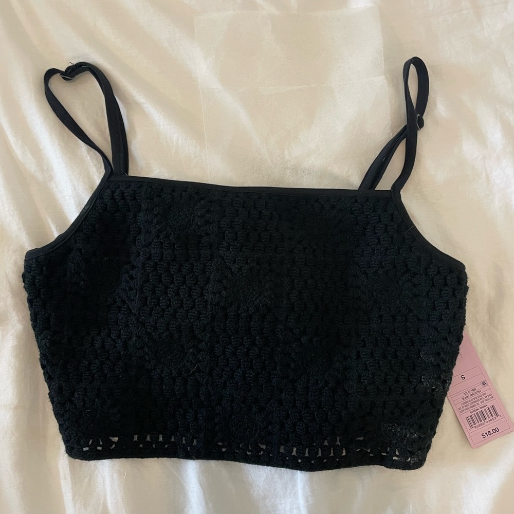 Target black knitwear tank top size small